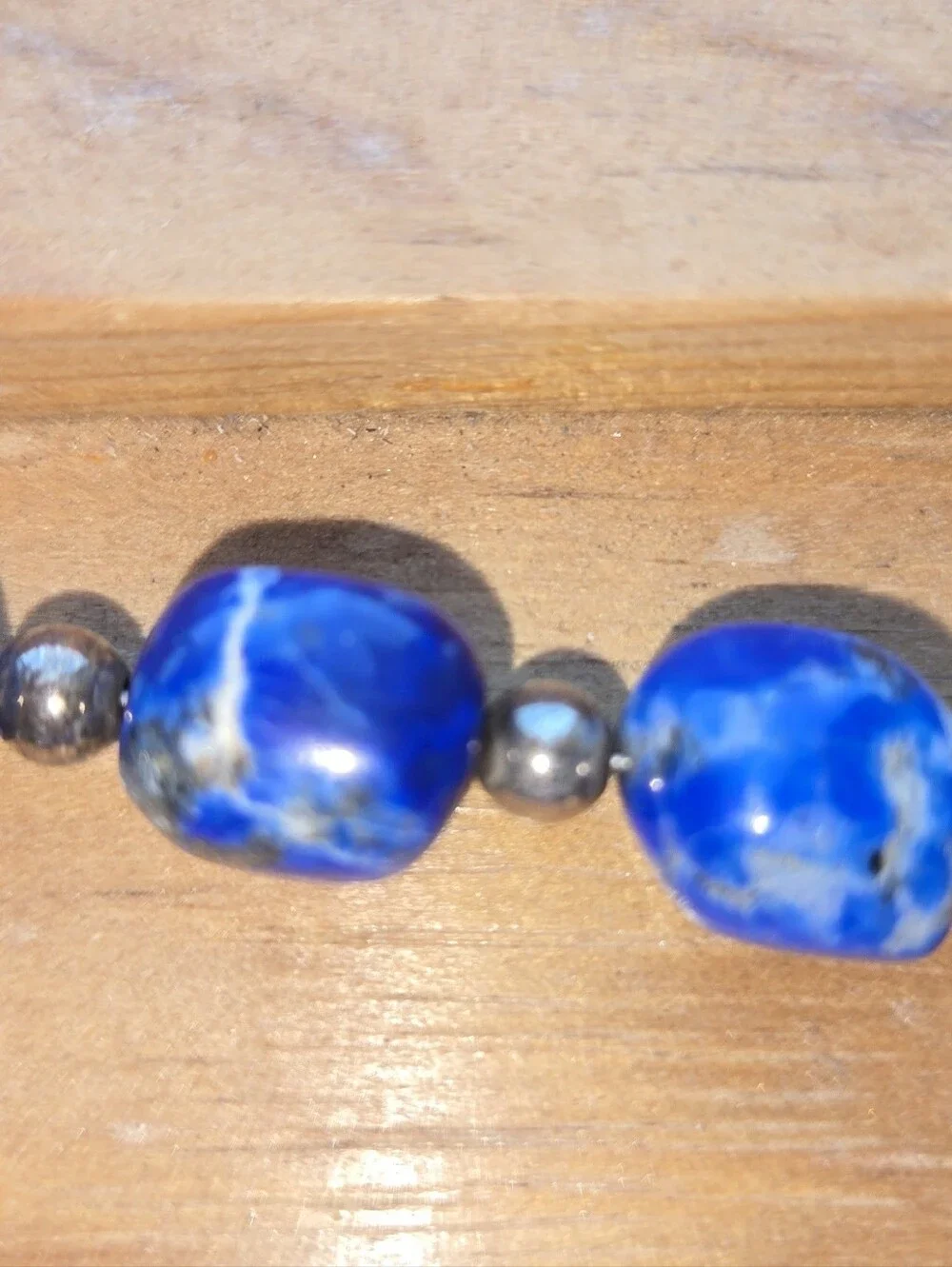 Lapis Bracelet And Earing Set